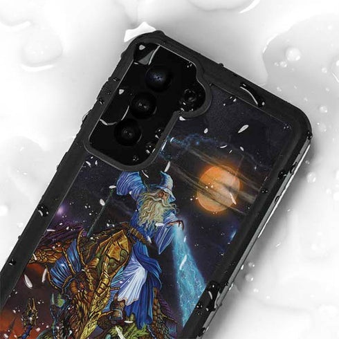 Twilight Tempest Wizard by Ed Beard Jr Galaxy S24 Plus Waterproof Case
